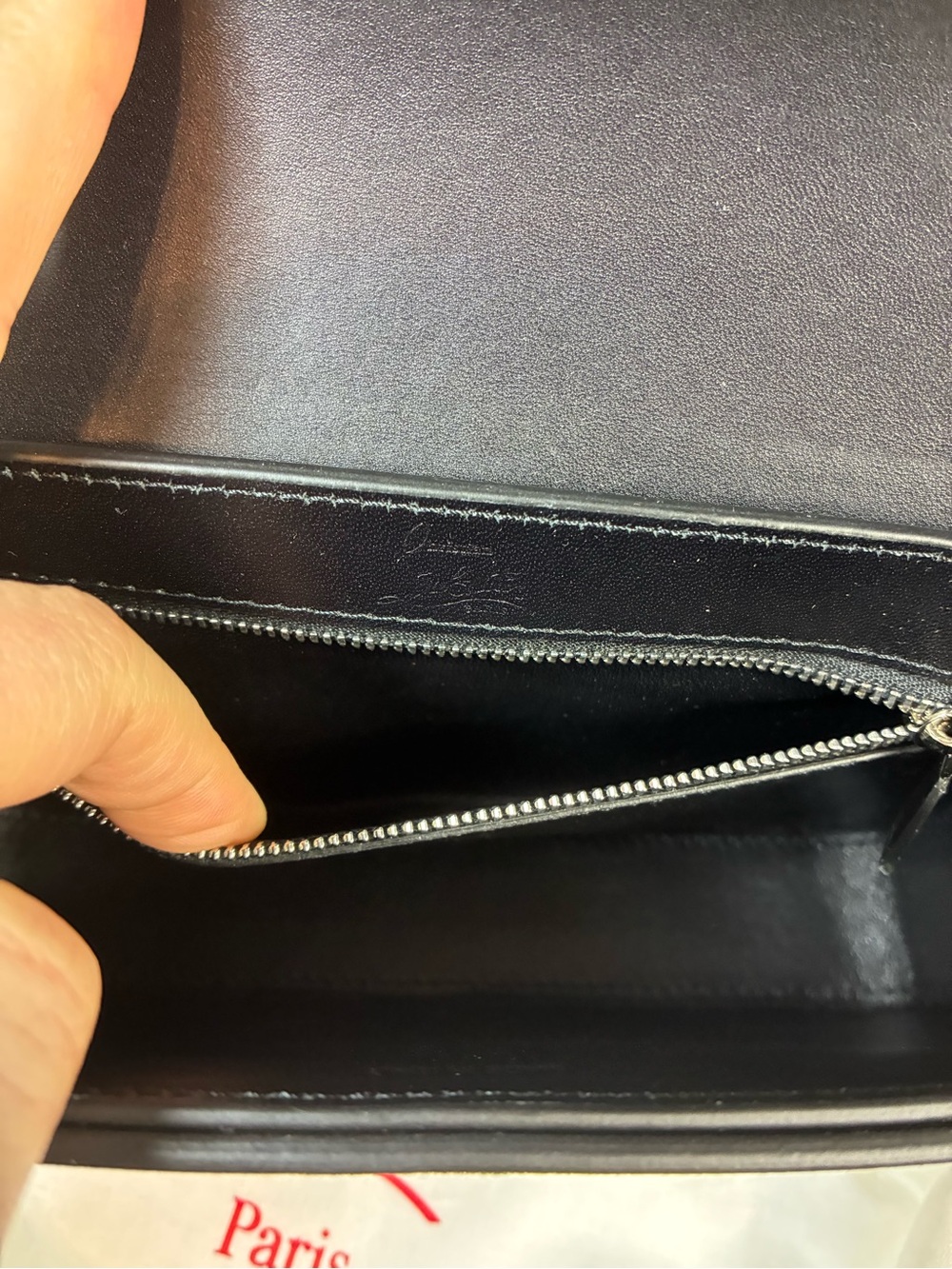 Christian Louboutin Loubi54 Crystal Studded Black Suede Strass Shoulder Bag NWT - Picture 12 of 13